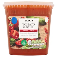Tesco Tomato & Basil Soup 600G