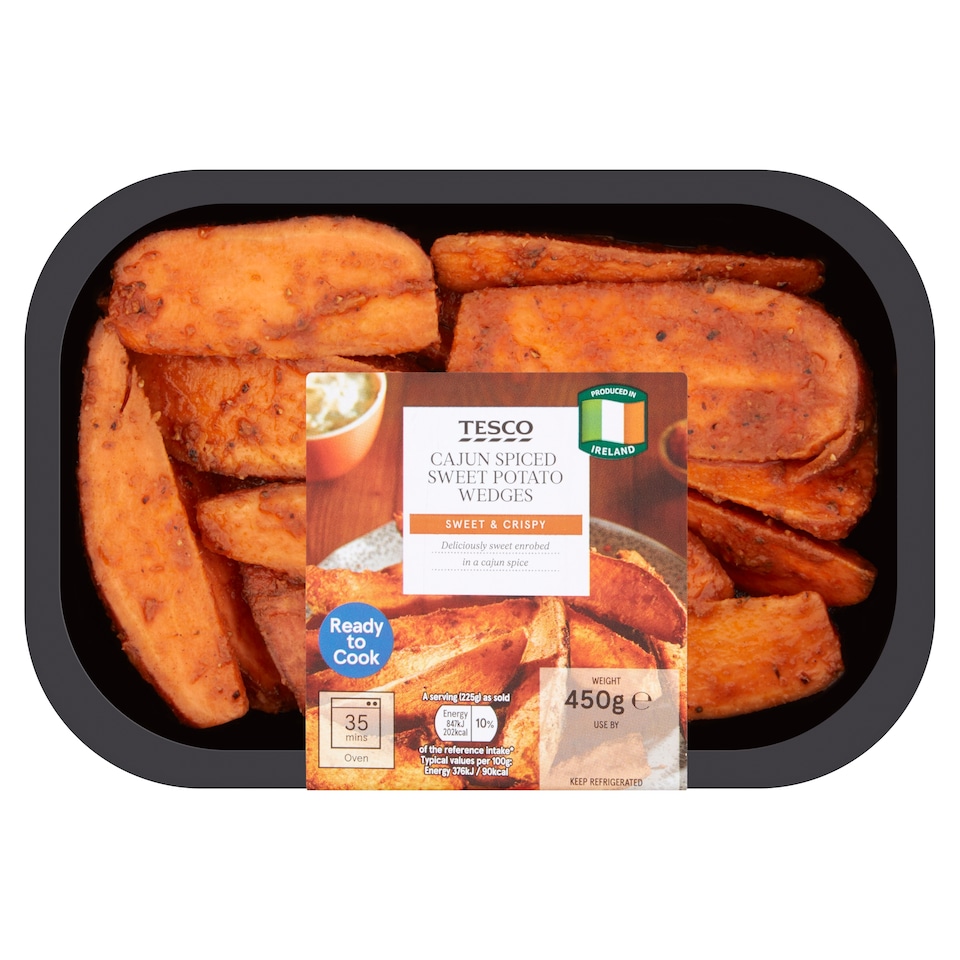 Tesco Sweet Potato Wedges 450G