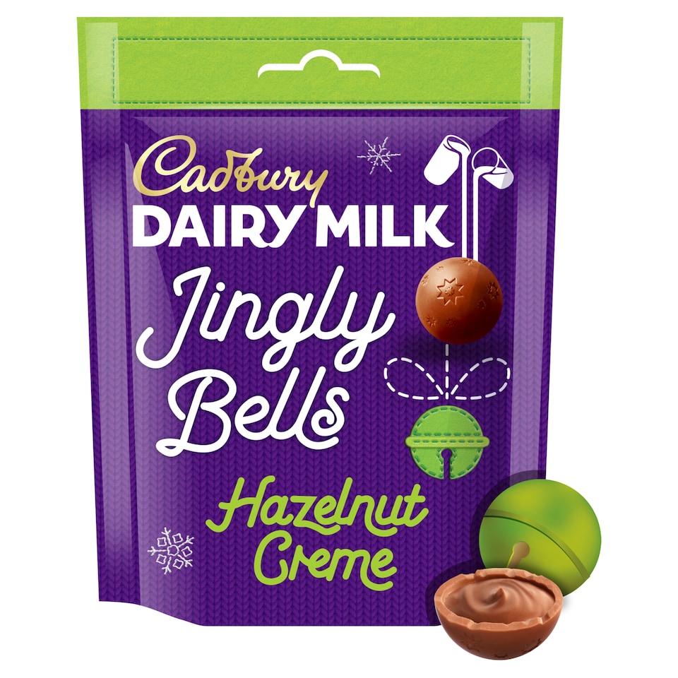 image 1 of Cadbury Jingly Bells Hazelnut Creme 73G