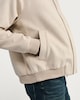 image 3 of The F&F Edit Faux Suede Zip Front Bomber Jacket in Stone