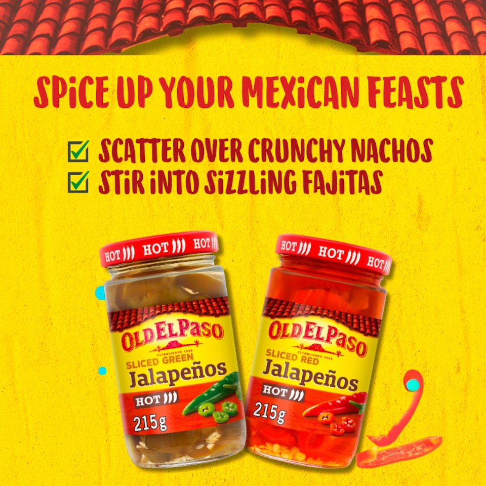 image 1 of Old El Paso Sliced Green Jalapenos 215G