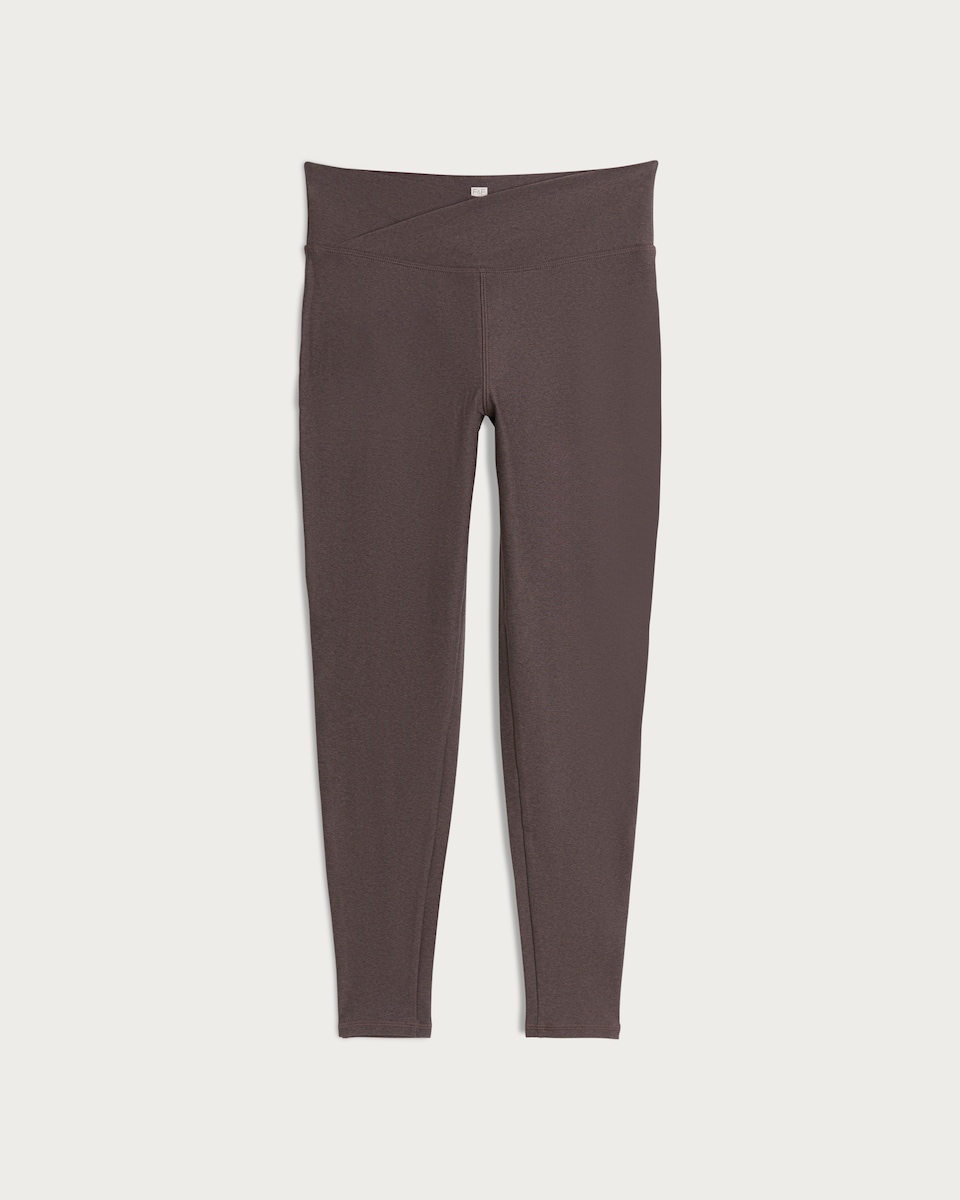 image 1 of F&F Active Soft Touch Yoga Co-ord Leggings in Brown
