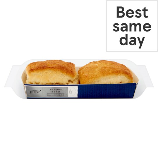 Tesco Finest AllButter Scones 2 Pack Tesco Groceries