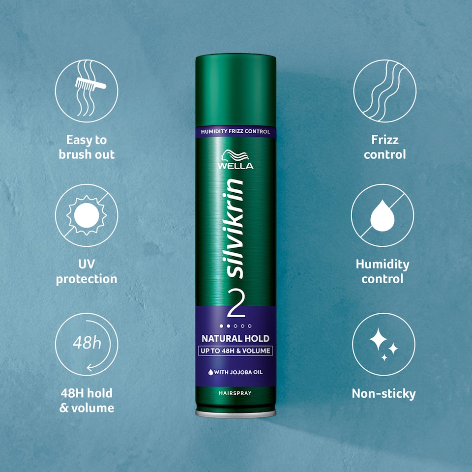image 1 of Silvikrin Natural Hold Hair Spray 250Ml