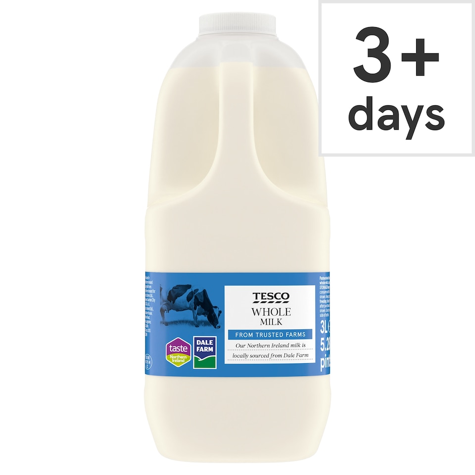 Tesco Whole Milk 3 Litres