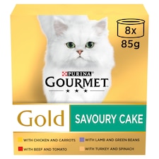 Gourmet Gold Savoury Cake Meat 8X85g