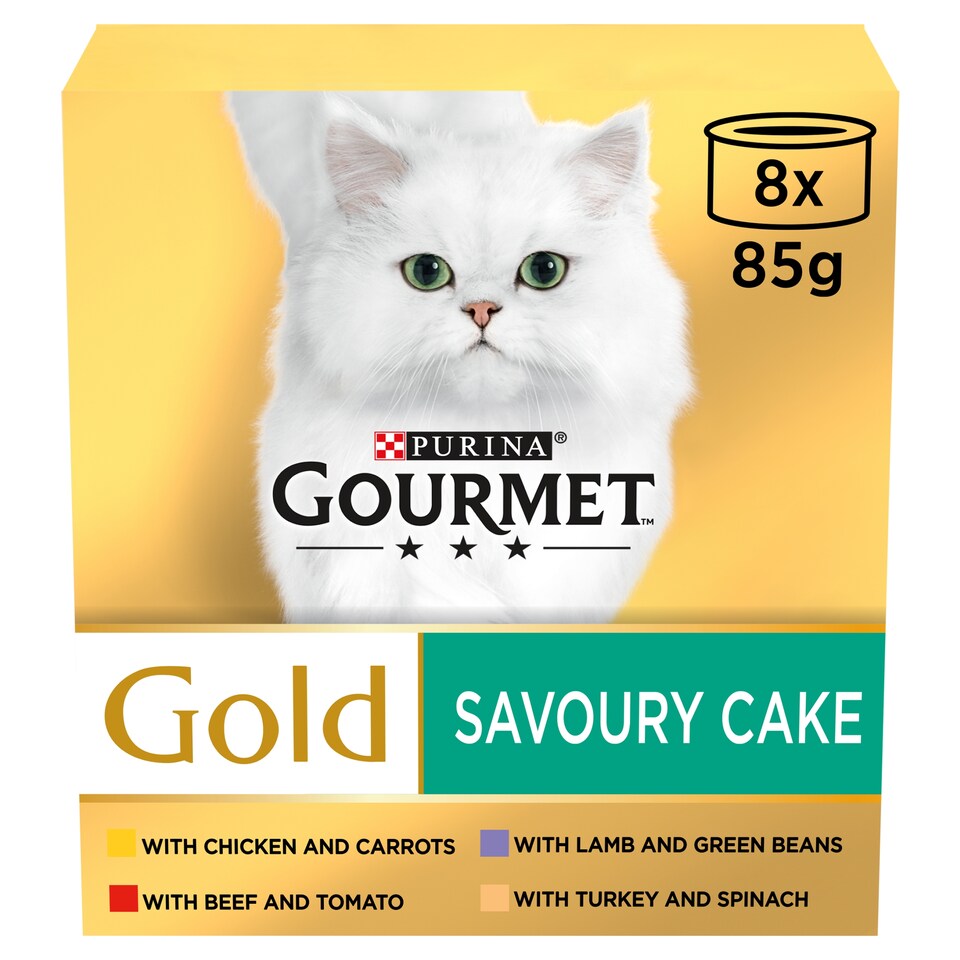 image 1 of Gourmet Gold Savoury Cake Meat 8X85g