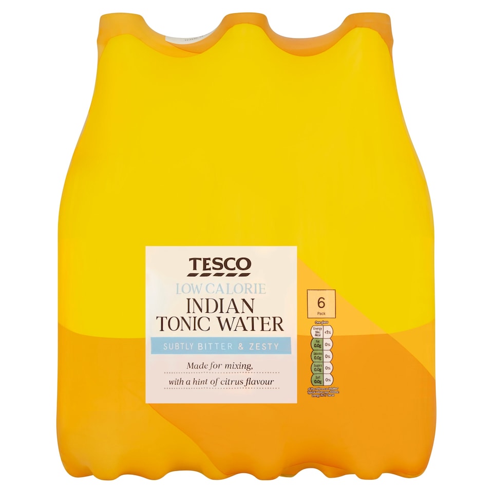 Tesco Low Calorie Indian Tonic Water 6X1l