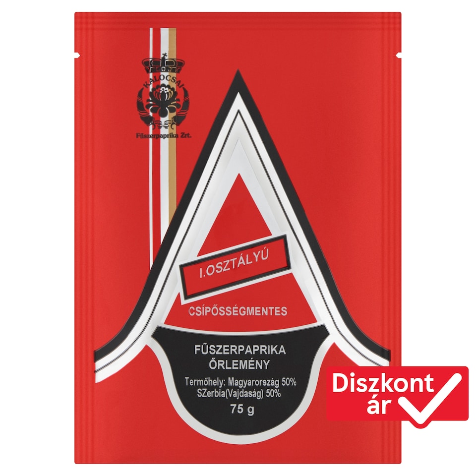 Kalocsai I. osztályú csípősségmentes fűszerpaprika őrlemény 75 g