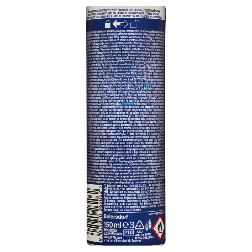 image 1 of Nivea Men Protect & Care Antiperspirant Spray 150ml