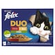 image 1 of Felix Fantastic DUO Beef and Poultry, Lamb and Chicken, Turkey and Duck, Pork and Venison 12 x 85g