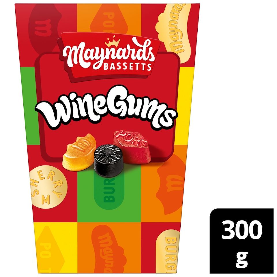 Maynards Bassetts Wine Gums Sweets 300G