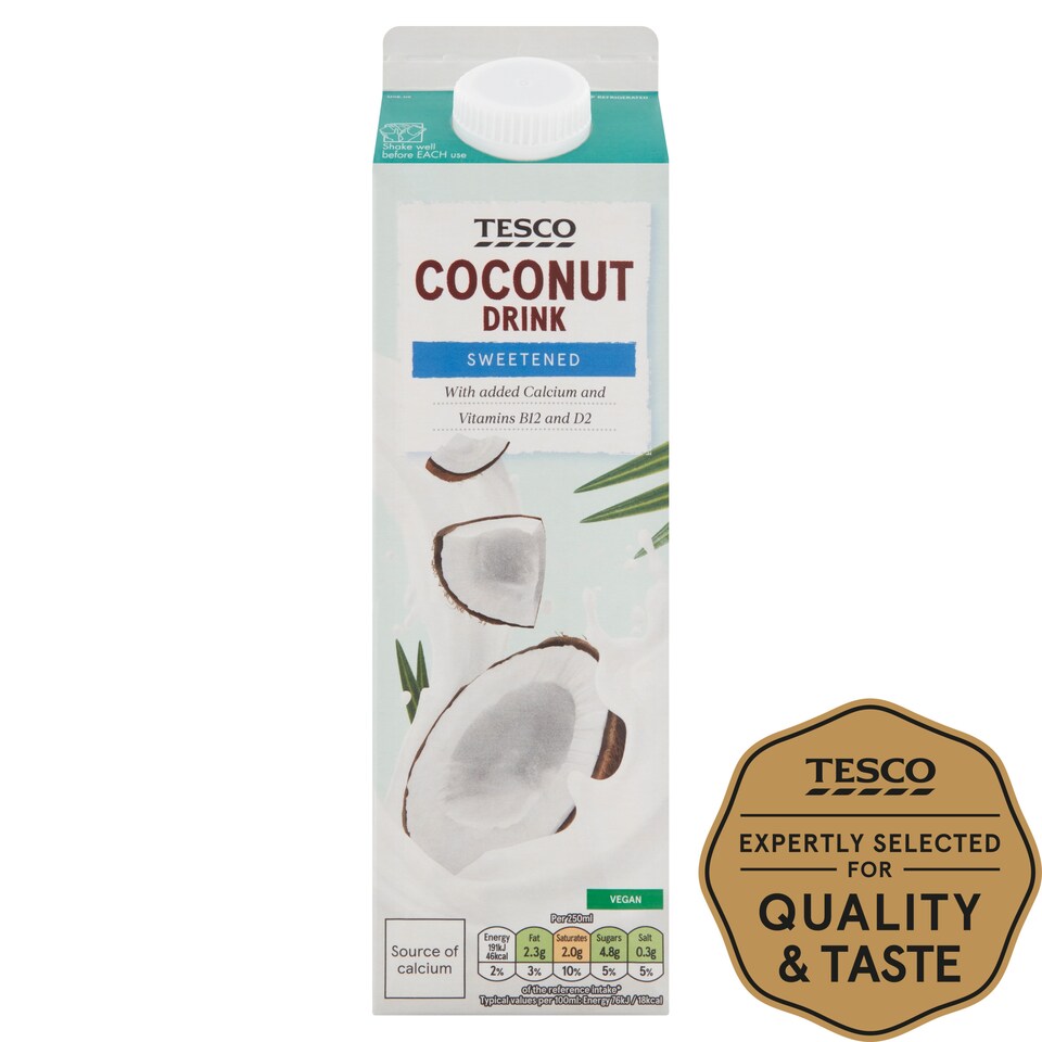 Tesco Sweetened Coconut Drink 1L