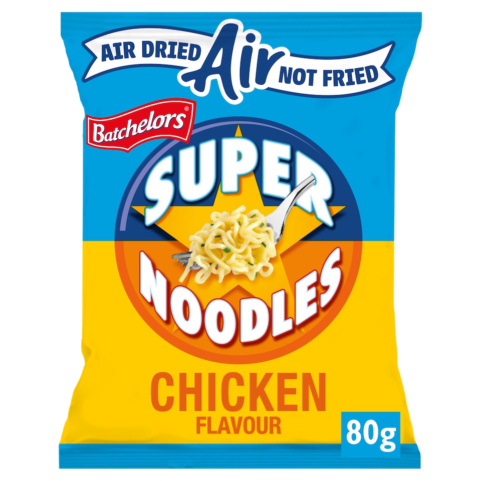 image 1 of Batchelors Super Noodles Air Dried Low Fat Chicken Instant Noodles 80g
