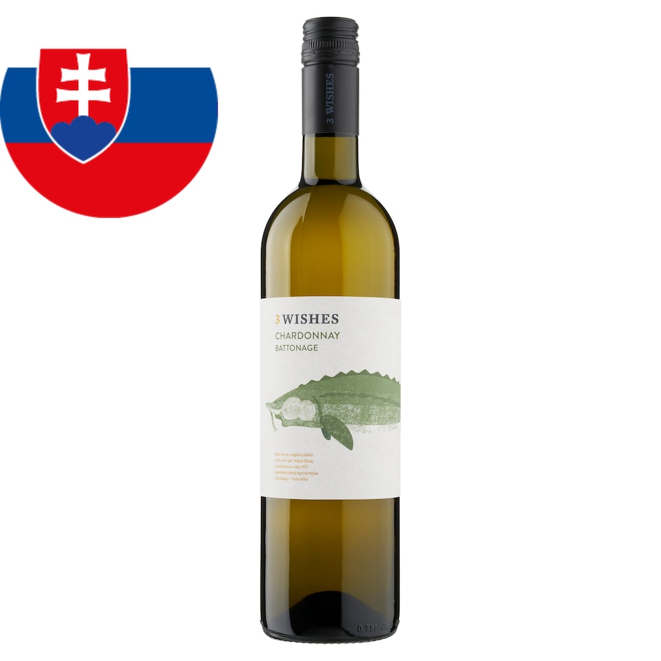 obrázok 1 z 3 Wishes Chardonnay akostné odrodové víno suché biele 0,75 l