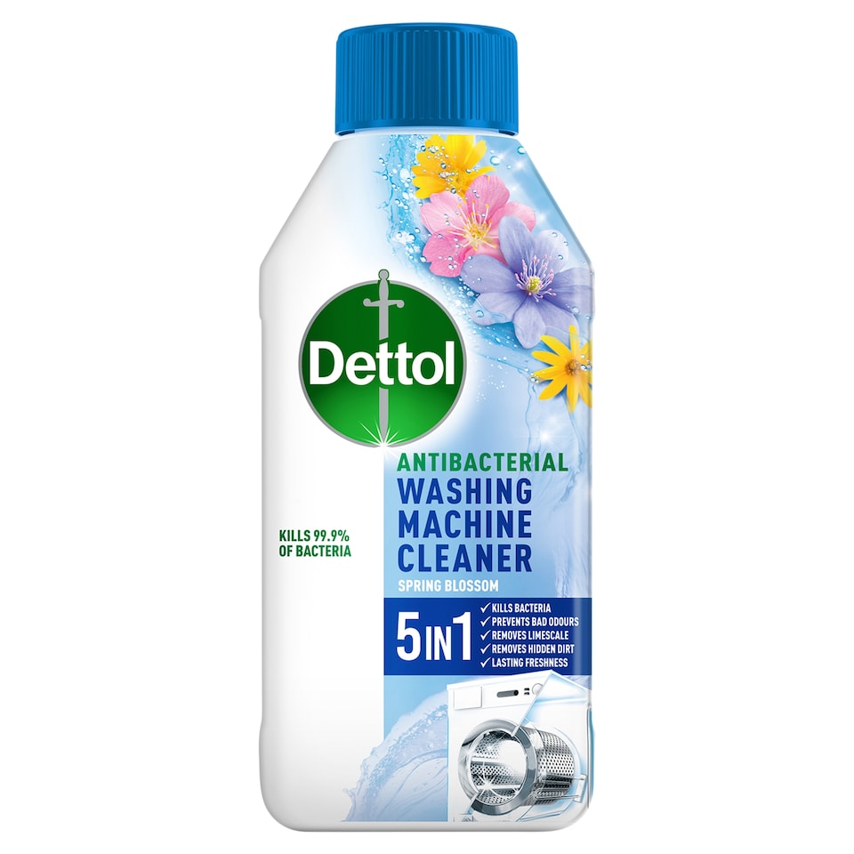 image 1 of Dettol Antibacterial Washing Machine Cleaner Spring Blossom 250ml