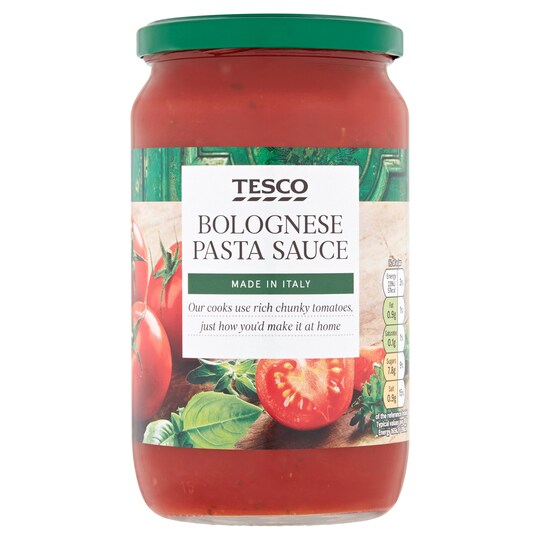 Tesco Bolognese Pasta Sauce 725G Tesco Groceries