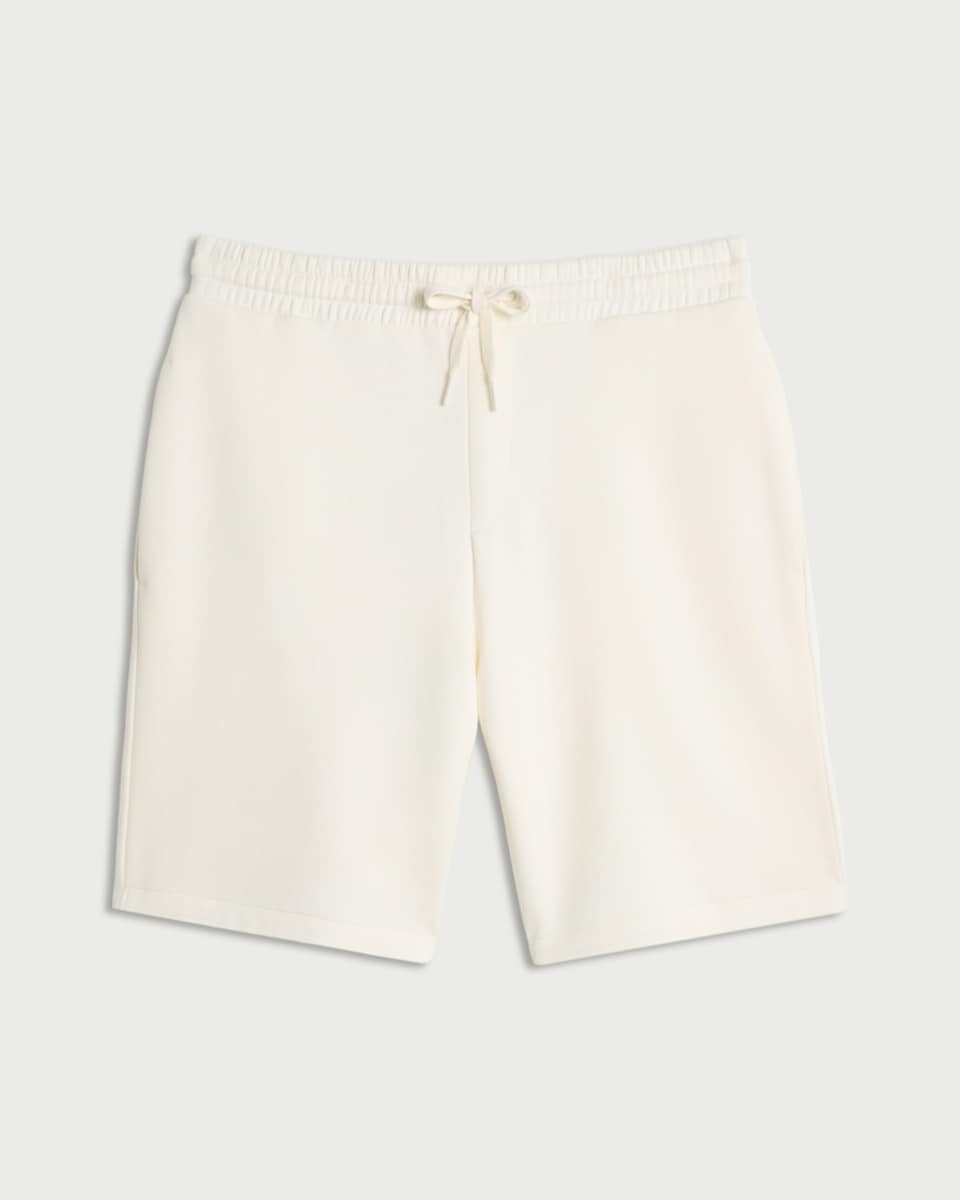 image 1 of F&F Active EVERYHOUR Cotton Rich Drawstring Shorts in Cream