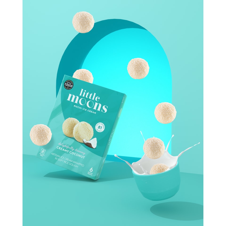 image 1 of Little Moons 6 Creamy Coconut Treats 192G