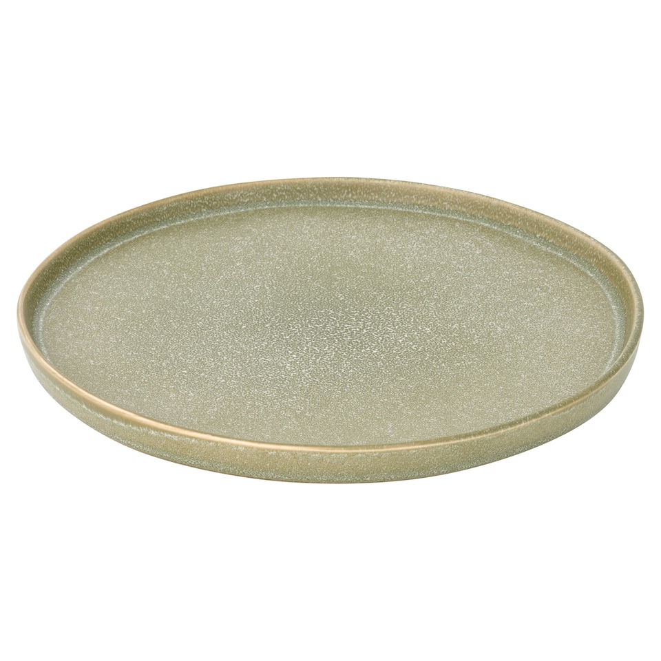 Fox And Ivy Khaki Moss Dinner Plate