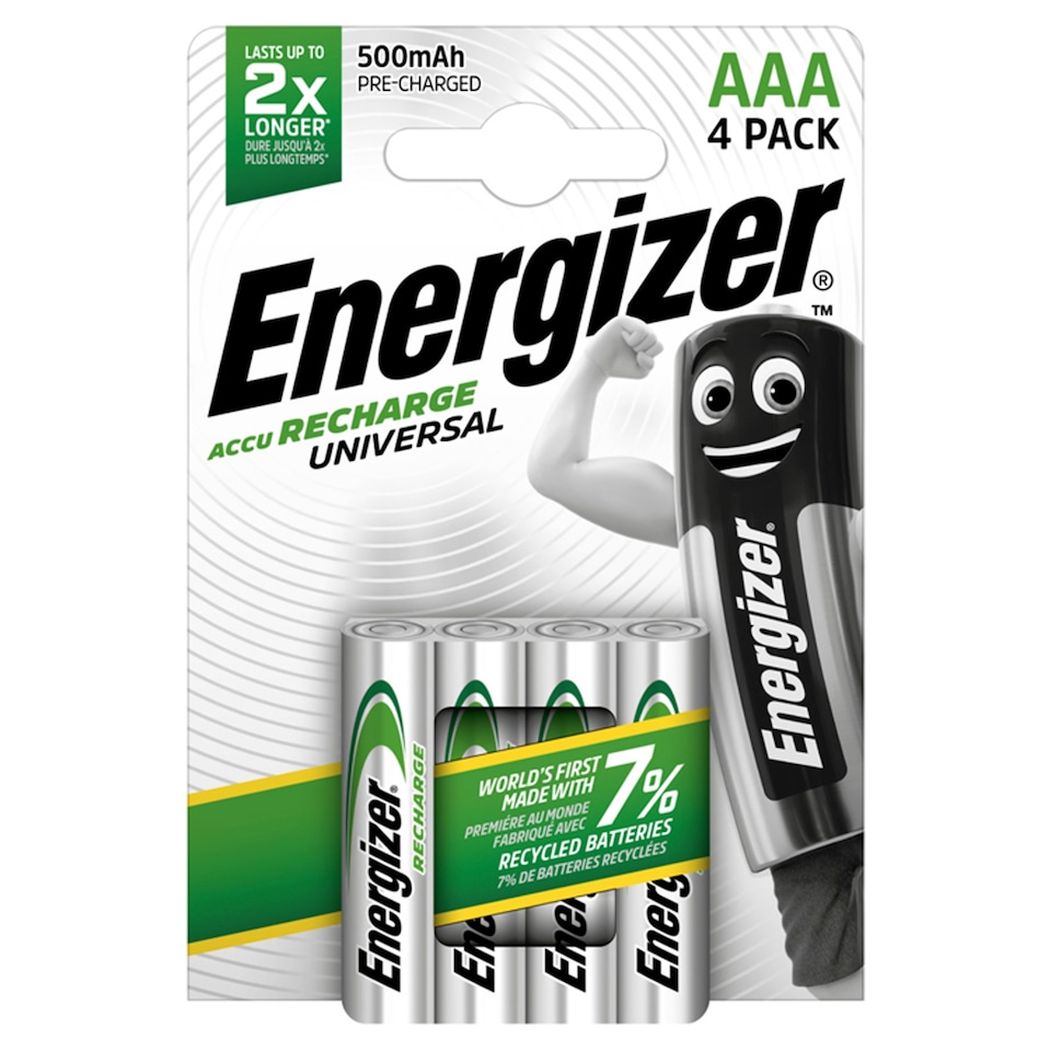 image 1 of Energizer Universal AAA 500mAh 4 Pack