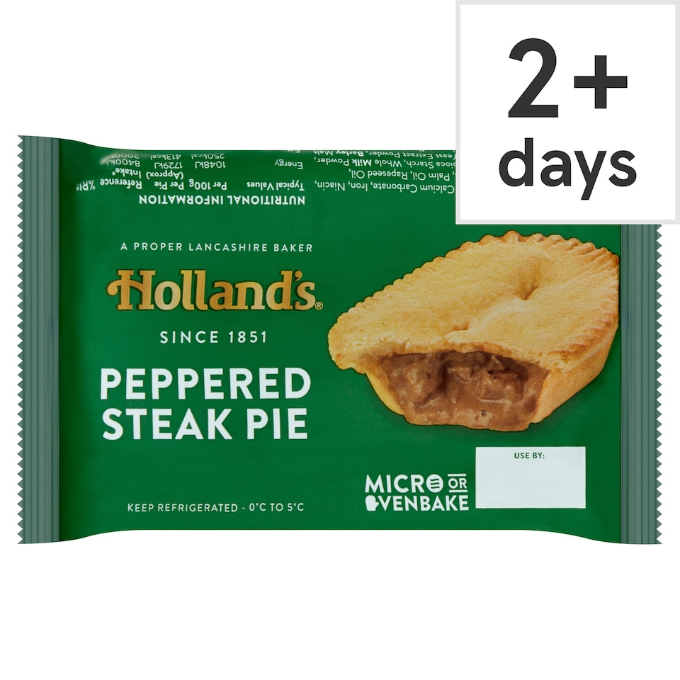 Holland's Peppered Steak Pie