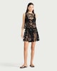 image 1 of F&F Lace Leaf Pattern Sleeveless Co-ord Beach Top in Black