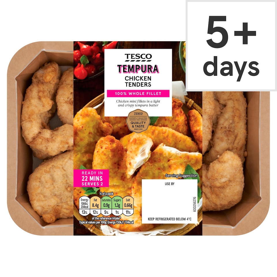 Tesco Tempura Chicken Tenders 320g
