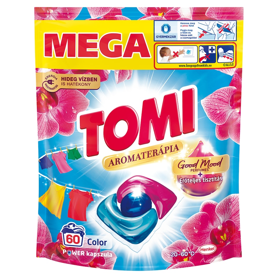Tomi Aromaterápia Orchidea Color Power mosószer kapszula 60 mosás 720 g