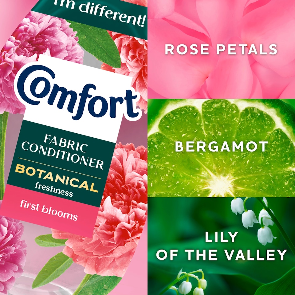 image 1 of Comfort Botanical First Blooms Fabric Conditioner 64 Wash 960ml