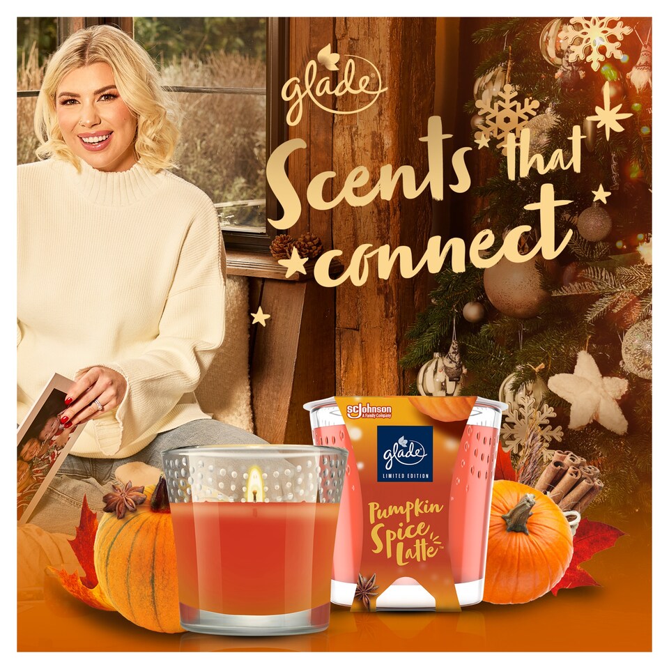 image 1 of Glade Pumpkin Spice Latte Candle 112g