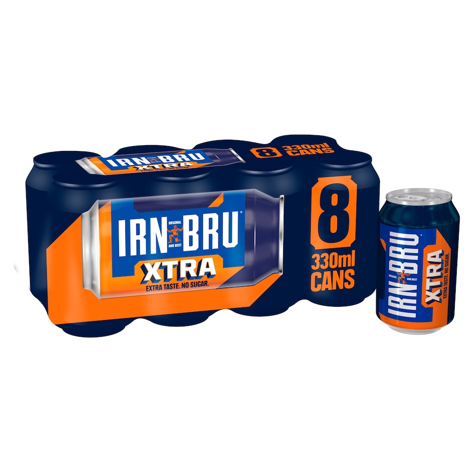 image 1 of Irn Bru Xtra 8X330ml