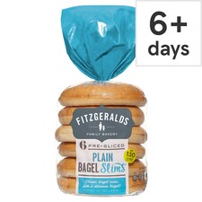 Fitzgeralds 6 Plain Bagel Slims 288G