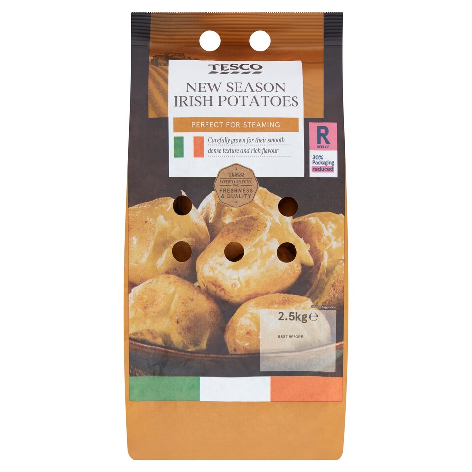Tesco New Season Irish Potatoes 2.5 Kilograms