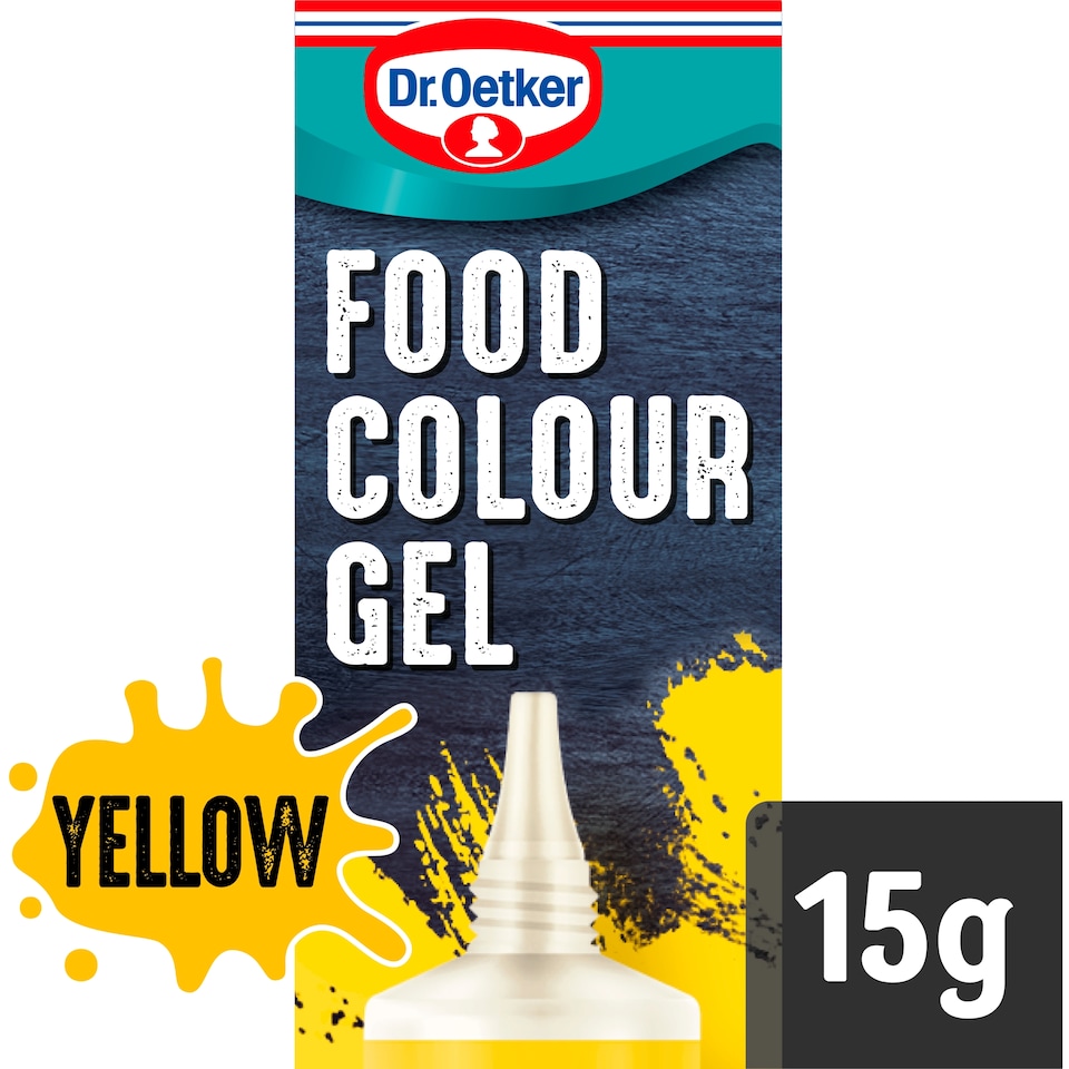 image 1 of Dr. Oetker Extra Strong Food Colour Gel - Yellow 15g