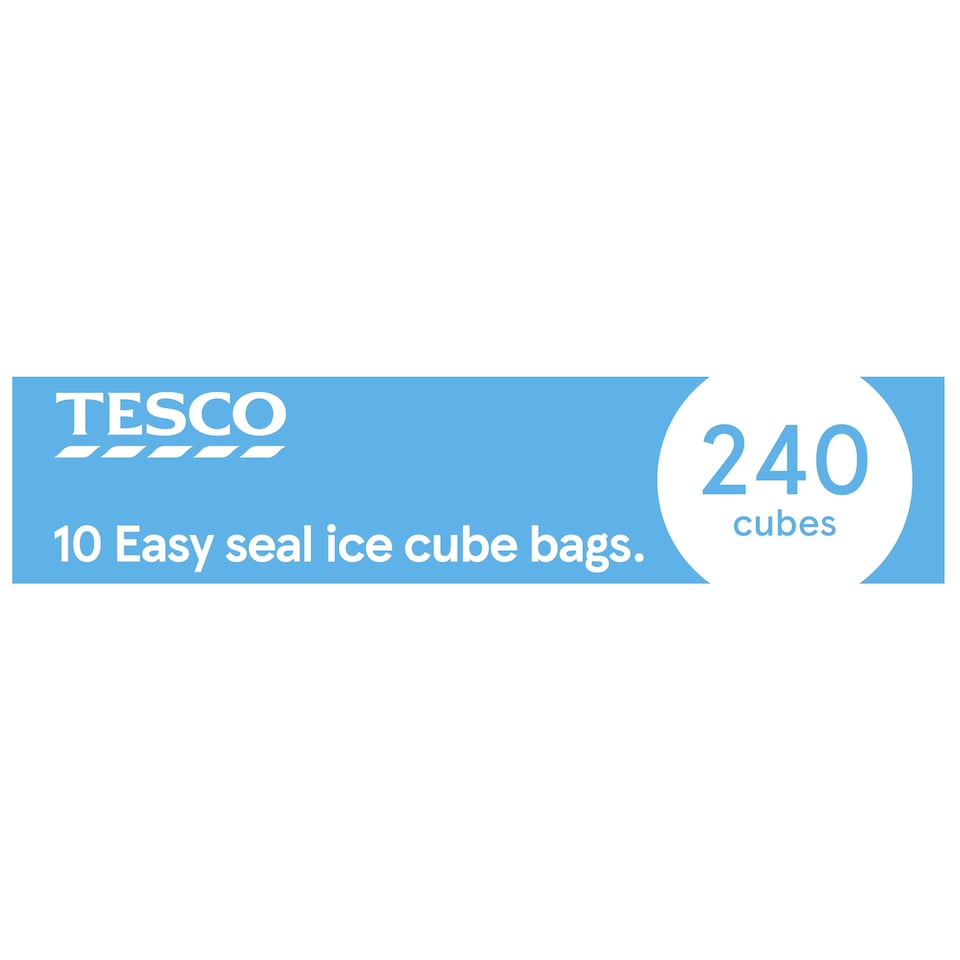 Tesco Easy Seal Ice Cube Bags 10'S
