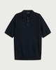 image 4 of F&F Pure Cotton Textured Polo Shirt in Navy