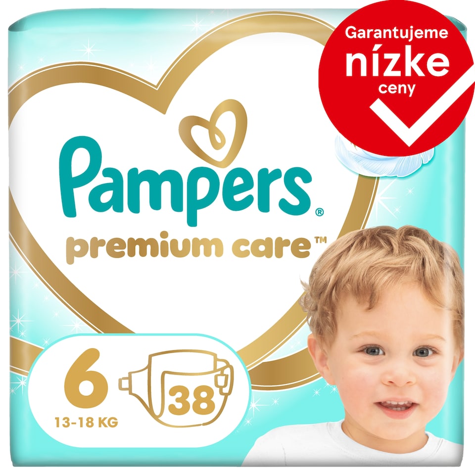 image 1 of Pampers Premium Care veľkosť 6, 38 Plienok, 13kg-18kg