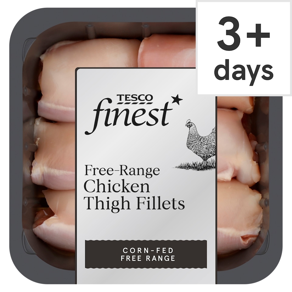 Tesco Finest British Free-Range Chicken Thigh Fillets 430g