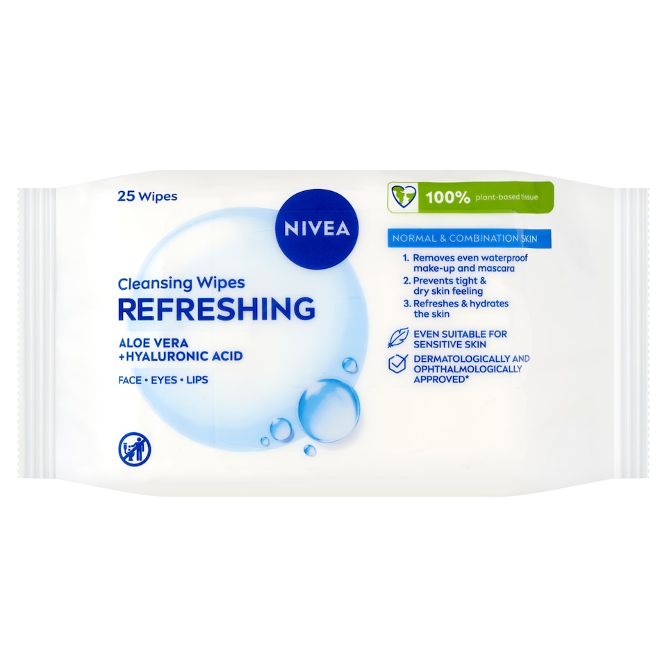 image 1 of NIVEA Cleansing Wipes Refreshing 25 pcs