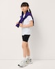 image 2 of F&F School Girls 2 Pack Cotton Rich Cycling Shorts in Black
