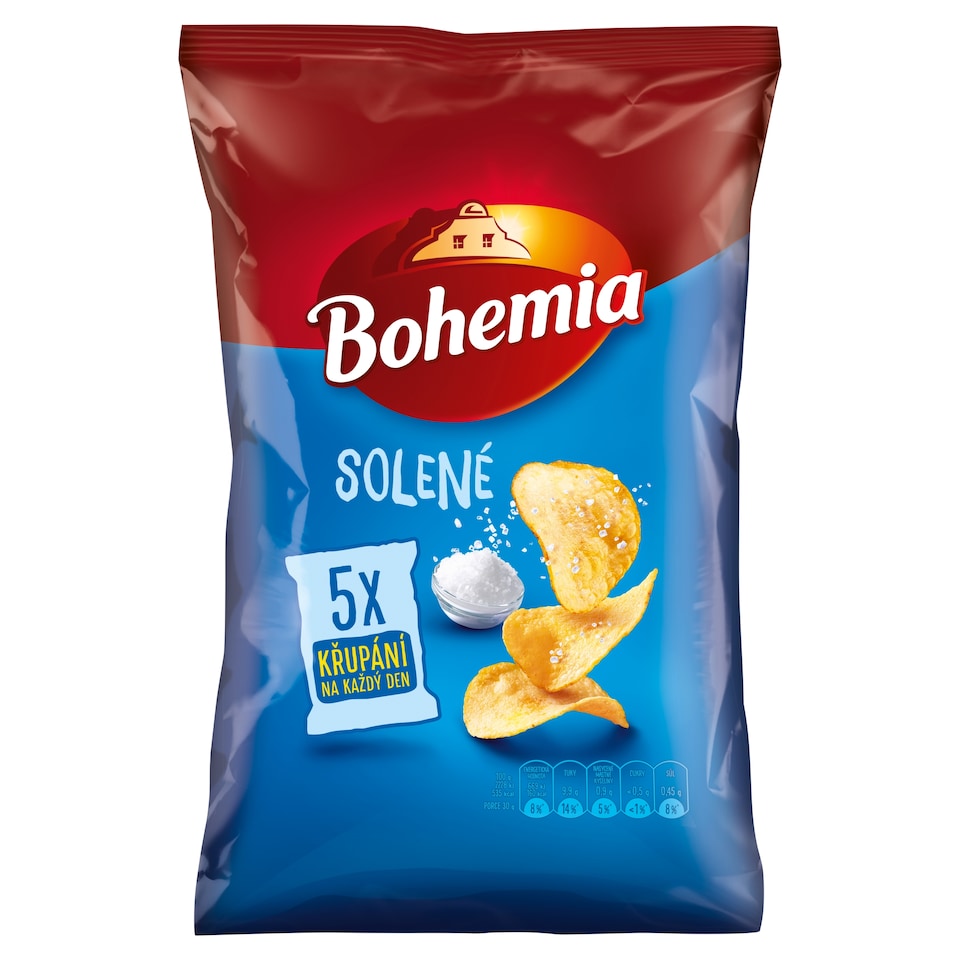Bohemia Chips Salted 5 x 25g