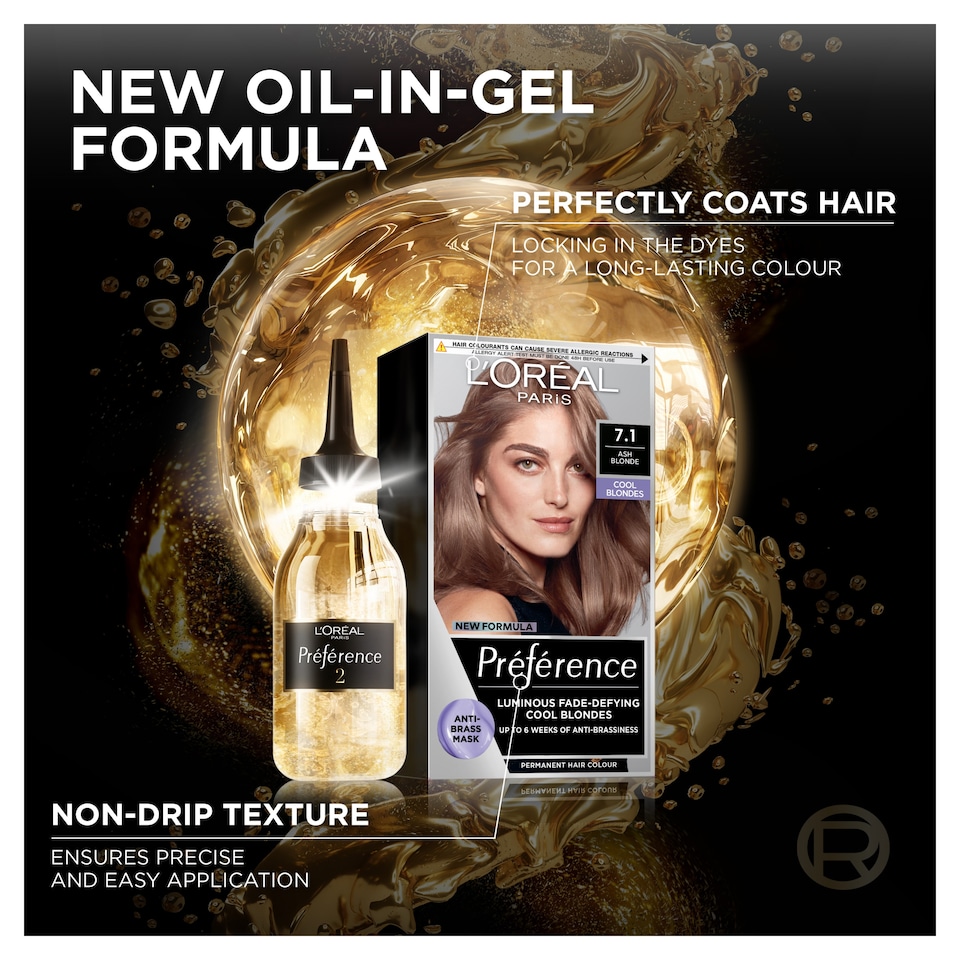 image 1 of L'Oreal Paris Preference Cool Blondes 7.1 Iceland Permanent Hair Dye