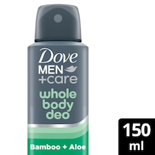 Dove Men+Care Bamboo & Aloe 48h Whole Body Deodorant Spray Odour Control 150ml