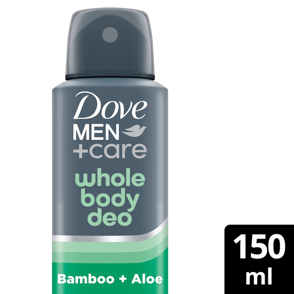 image 1 of Dove Men+Care Bamboo & Aloe 48h Whole Body Deodorant Spray Odour Control 150ml