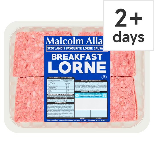 Malcolm Allan Breakfast Lorne 450G Tesco Groceries