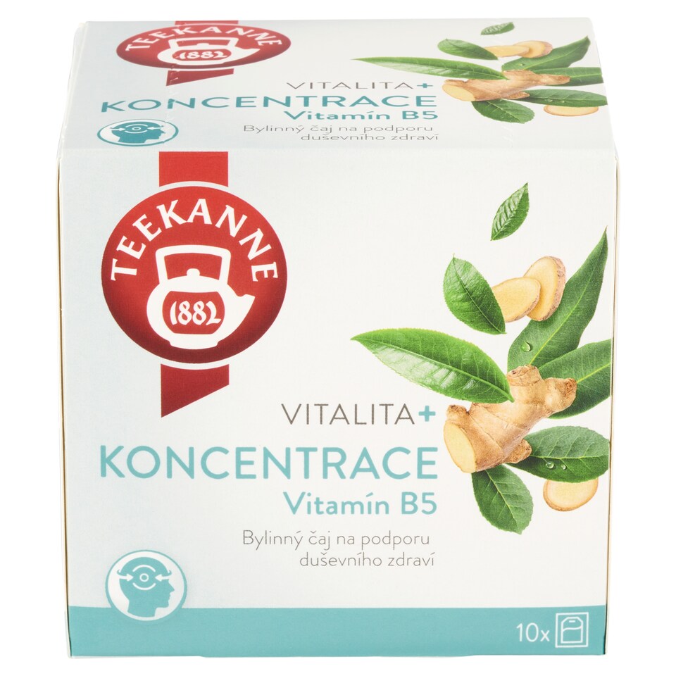 obrázok 1 z Teekanne Vitalita+ Koncentrácia a duševné zdravie bylinný čaj 10 x 1,8 g (18 g)