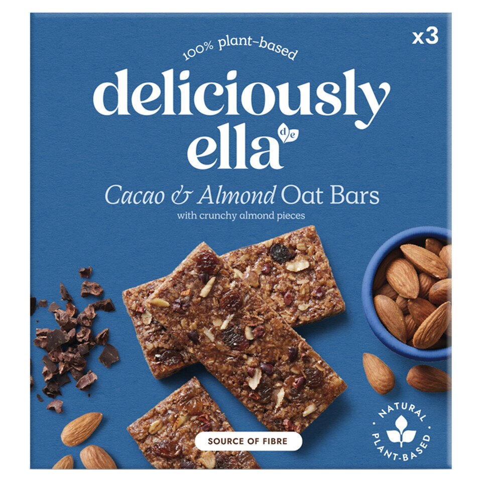 image 1 of Deliciously Ella Gluten Free Cacao & Almond Bars 3X50g