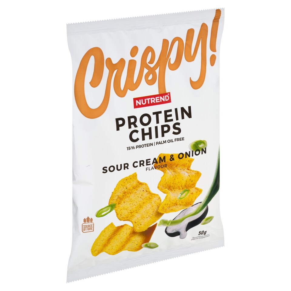 image 1 of Nutrend Crispy! Protein Chips Sour Cream & Onion Flavour 50g