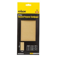 ROLSON General Purpose Sandpaper 10 Pieces
